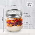 YM Factory High quality Canning Jar 4oz 8oz 12oz 16oz 25oz 32oz Glass Mason Jar